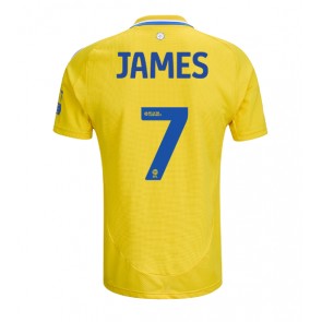 Billiga Leeds United Daniel James #7 Bortatröja 2024-25 Kortärmad